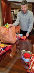 Care bags; food drive; winter